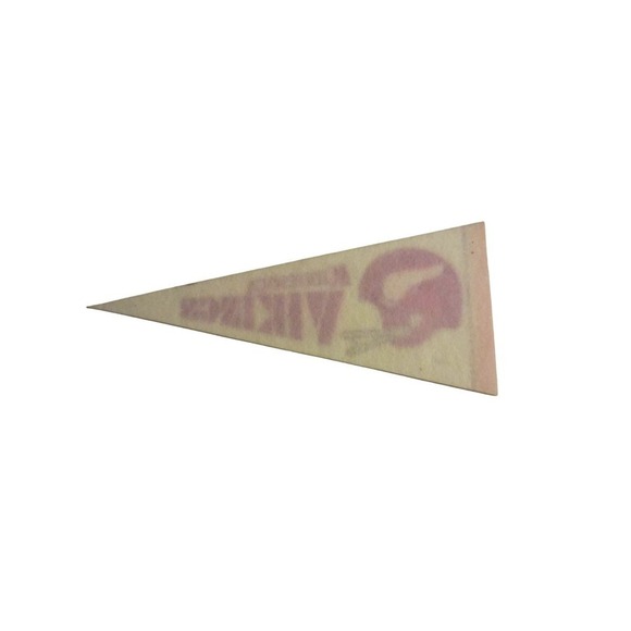 Vintage Minnesota Vikings Football NFL Mini Pennant Flag Rare 4X9 - Picture 8 of 8